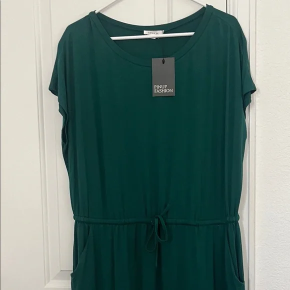 Green Midi Dress - Picture 1 of 8